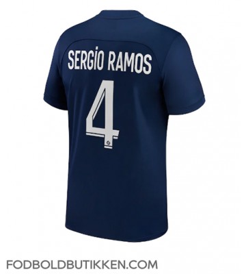Paris Saint-Germain Sergio Ramos #4 Hjemmebanetrøje 2022-23 Kortærmet